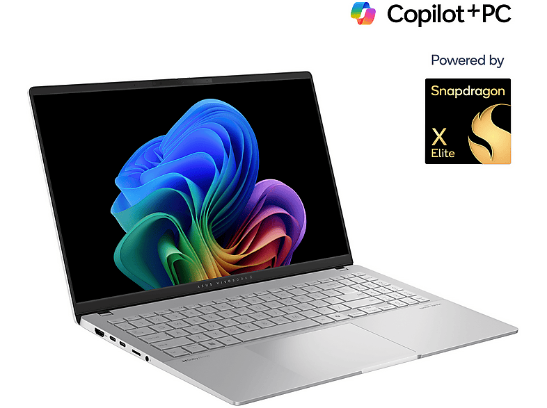 ASUS Vivobook S 15 OLED S5507QA-MA006W Copilot+ PC 15.6  QHD+ Snapdragon X Elite X1E-78-100 16 GB RAM 1 TB SSD Adreno™ GPU W11