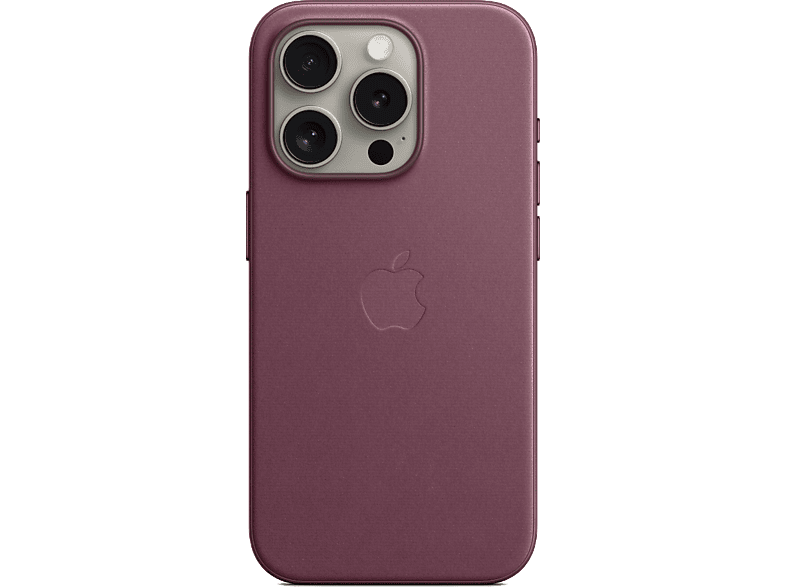 APPLE Funda de trenzado fino con MagSafe para el iPhone 15 Pro Rojo mora