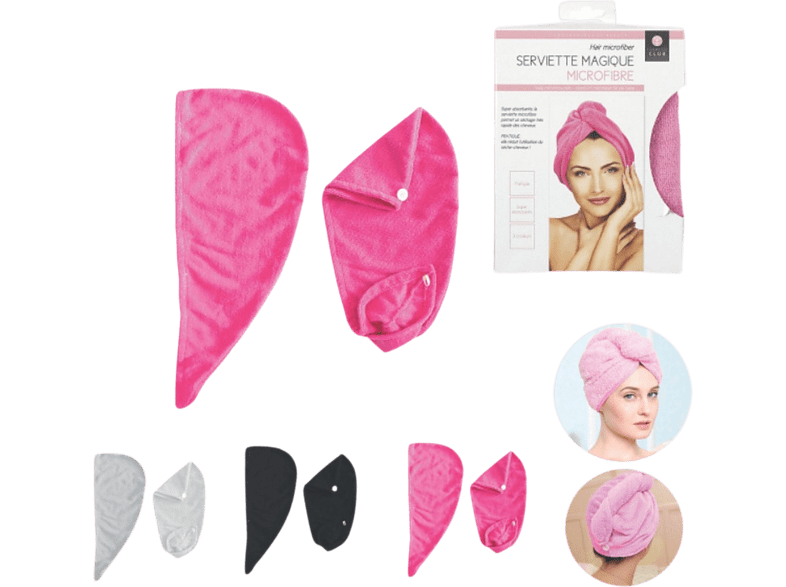 CMP Paris TX7242 Magic Microfibra 3 Surtidos Textil  Poliéster Blanco Rosa Negro