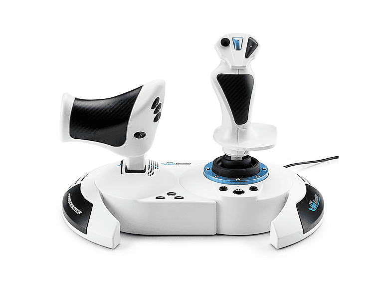 Thrustmaster T.Flight Hotas 5 MSFS Special Edition Para PS5 PS4 y PC Mando de Potencia y Controlador de Simulación Blanco