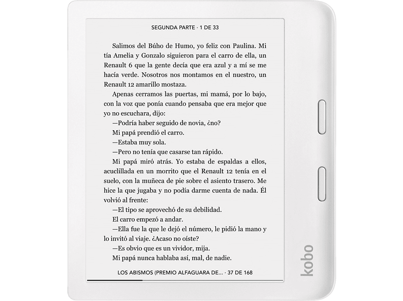 Kobo Libra 2 7’’ HD eBook y AudioBook 32 GB Resistente al agua Blanco