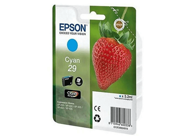 Epson 29 - Cian - Para Expression Home XP-235 XP-332 XP-335 XP-432 XP-435