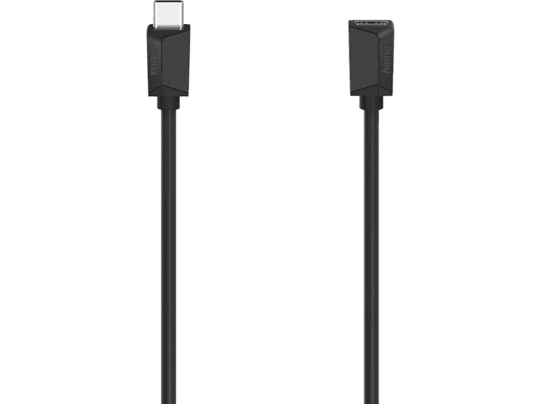 Hama 00200782 USB-C macho - USB-C hembra 5 Gbit/s 0.5 m Negro