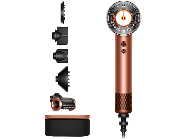 Dyson Supersonic Nural™ 5 Accesorios inteligentes 4 Niveles temp precisos Amber Silk