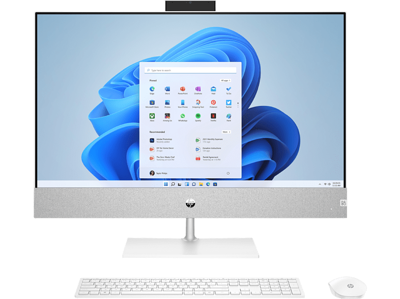 HP Pavilion 27-ca1004ns 27 Full HD Intel® Core™ i5-12400T 16GB RAM 512GB SSD UHD 730 W11 Home Blanco