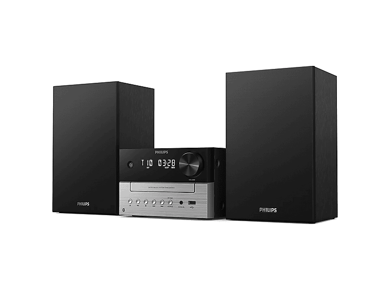 PHILIPS TAM3205M2/12 FM CD USB Entrada de audio 20W Altavoces Bass Reflex Bluetooth 5.4 Negro