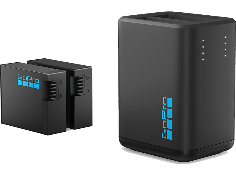 GoPro Dual Charger + Enduro Cargados + 2 baterías Para Hero13 Black Negro