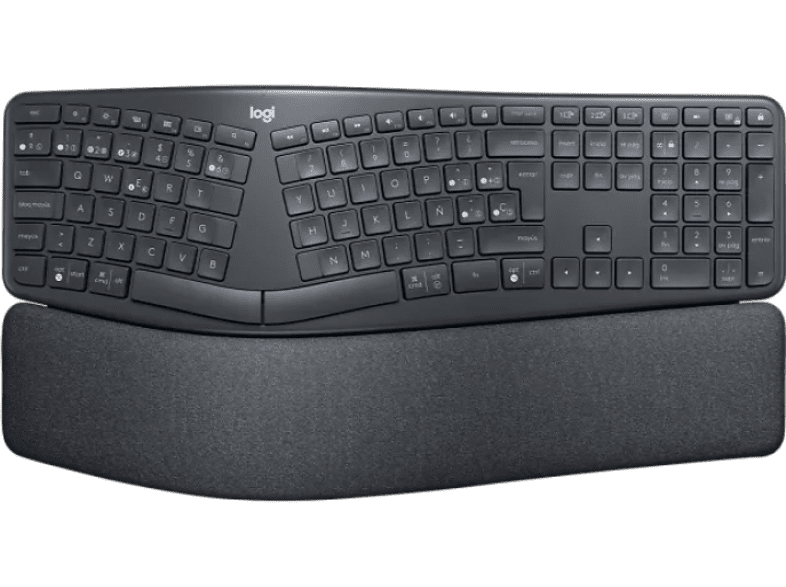 Logitech ERGO K860 Bluetooth RF inalámbrico Ergonómico Gris