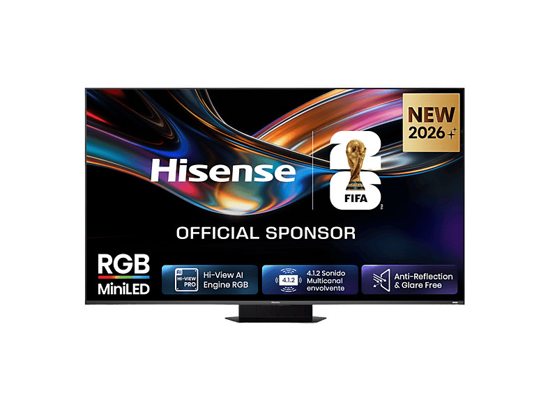 Hisense 65UR9S UHD 4K Quad Core / MT9655 Hi-View AI Engine RGB Tuned by Devialet Anti Reflejo Negro