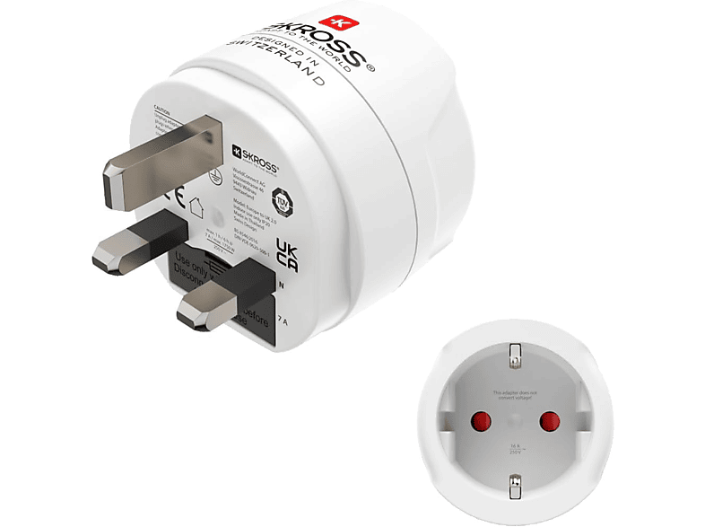 Hama 00223483 Adaptador EU-UK Blanco