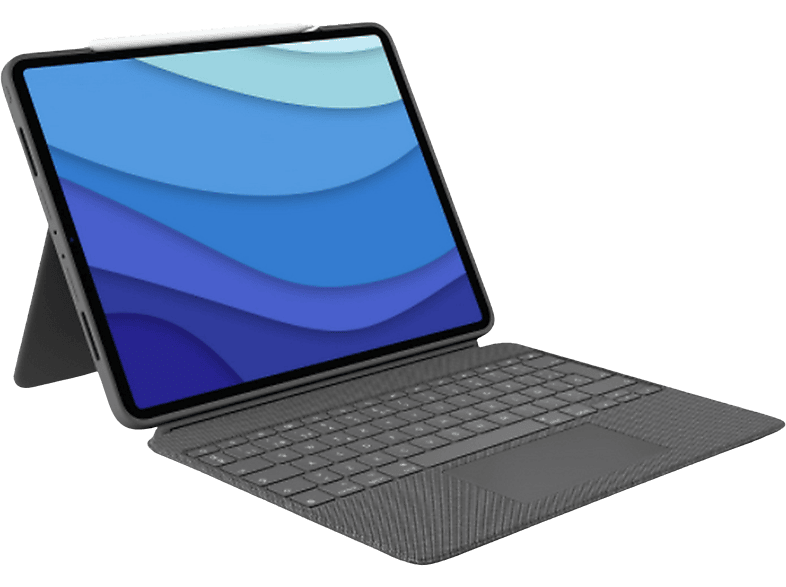 Logitech Combo Touch Para iPad Pro 12.9 inch (5.ª  gen 2021 - 6.ª  gen 2022) Smart Connector Gris