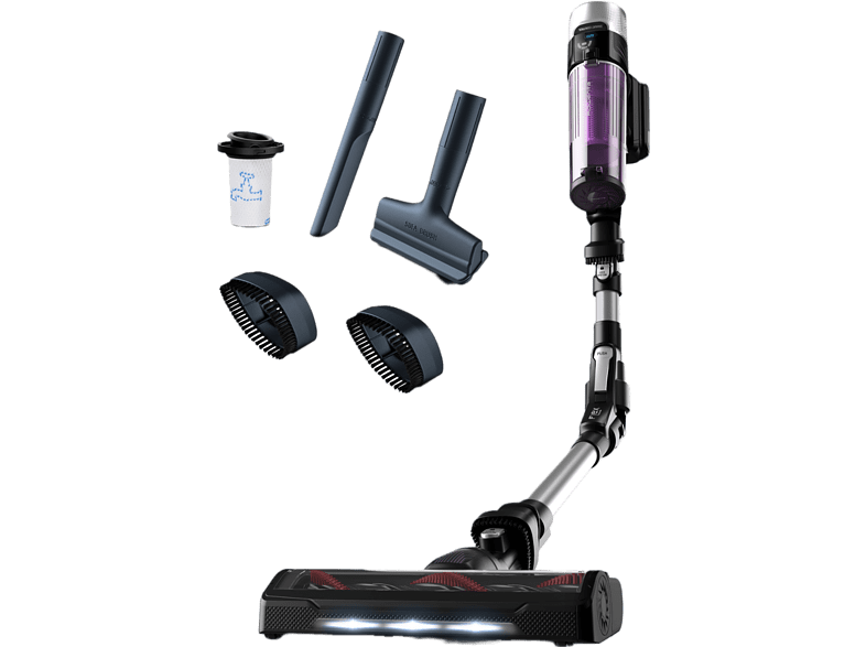 Rowenta RH2039WO X-Force Flex 9.60 Allergy 200 W 0.4 L 45 min Tecnol. Ciclónica 3 modos Multisuperficie Ultraligera Púrpura