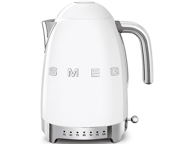 Smeg KLF04WHEU 1.7 l Retro 2400 W Con cable Acero inoxidable Rotación 360º Blanco