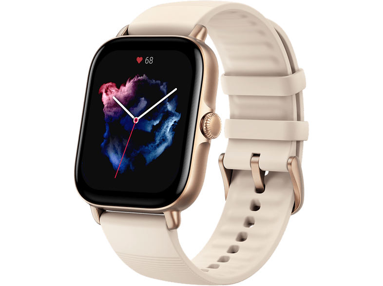 ‎Amazfit GTS 3 1.75 UHD AMOLED 20 mm 88 - 119 mm 5 ATM BT 5.1 12 días Blanco Marfil