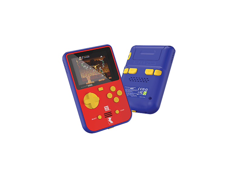 Koch Media HyperMegaTech Rare Super Pocket Pantalla LCD 2.8 Hasta 4h de autonomía USB-C Rojo y azul
