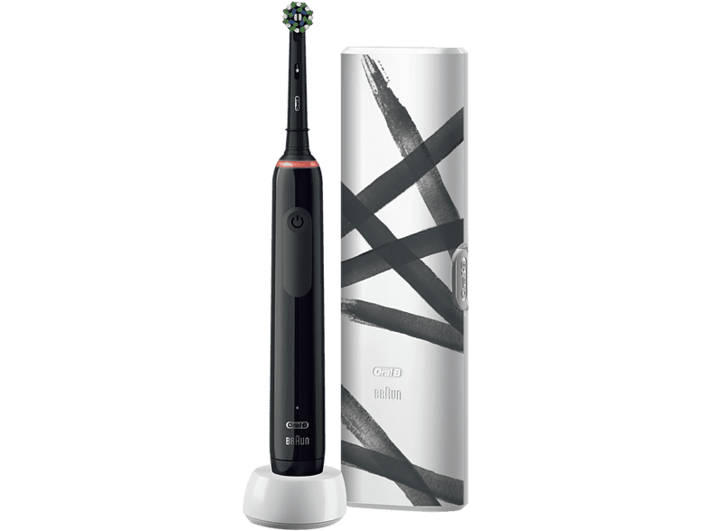 Oral-B Pro 3 3500 Con 1 Estuche De Viaje Y 1 Cabezal Diseñado Por Braun Negro