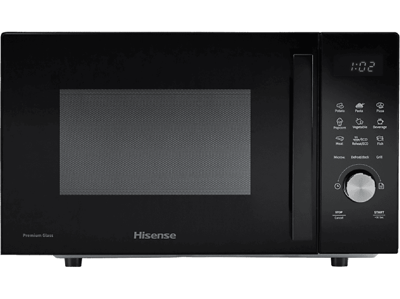Hisense H23MOBSD1HG Potencia grill 1000 W 10 niveles de potencia 23 l Negro