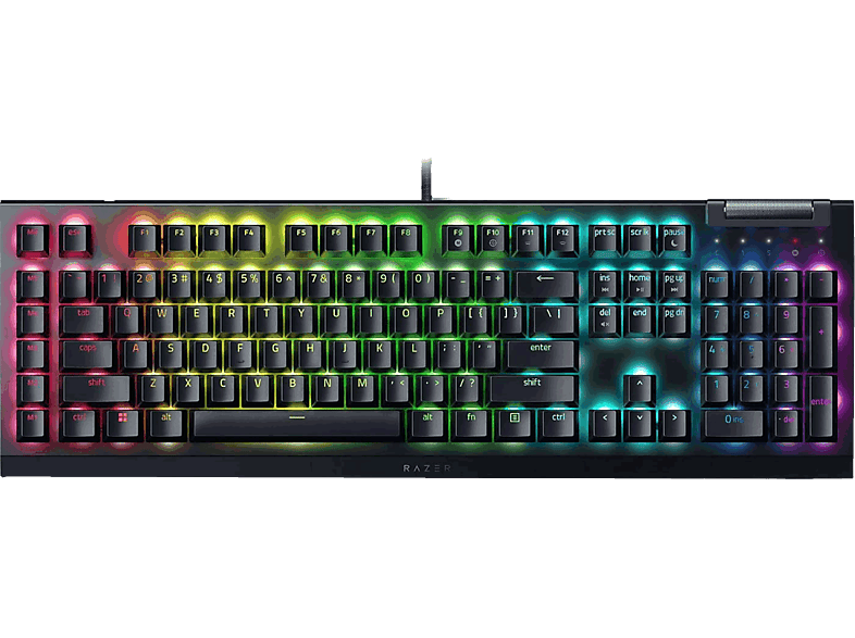 Razer Blackwindow V4 X USB Teclas iluminadas RGB 6 teclas macro Negro