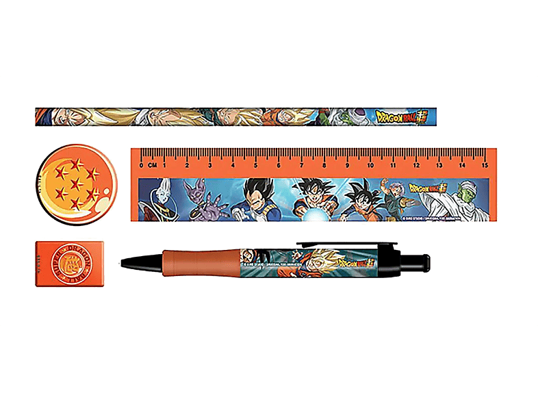 Pyramid International Dragonball: Battle Of Gods Set de papelería (regla lápiz sacapuntas borrador y bolígrafo)