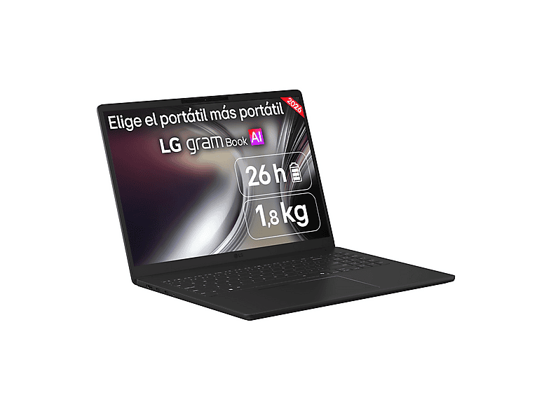 LG Gram 16U55U-G.AU75BN 16 WUXGA Copilot+ PC AMD Ryzen™ AI 7 445 50 TOPS 16GB RAM 512 GB SSD Windows 11 Home Sin cargador