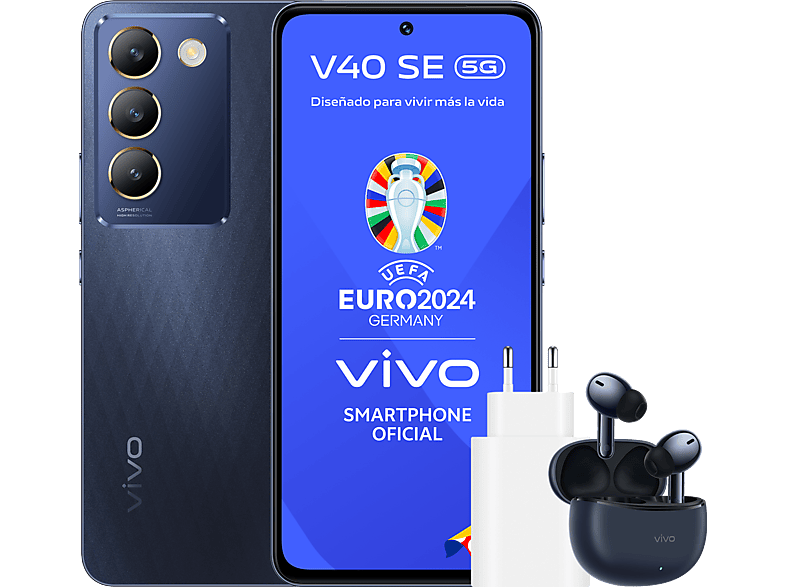 vivo V40 SE Crystal Black 256GB 8GB RAM 6.67 AMOLED Snapdragon® 4 Gen 2 5000 mAh Android