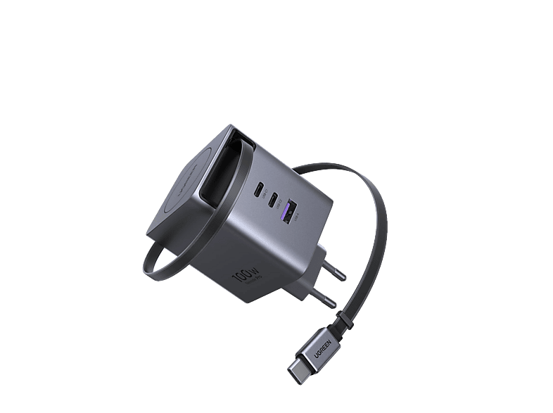 Ugreen X616 Universal 100W 2x USB-C 1x USB-A Carga Rápida Gris