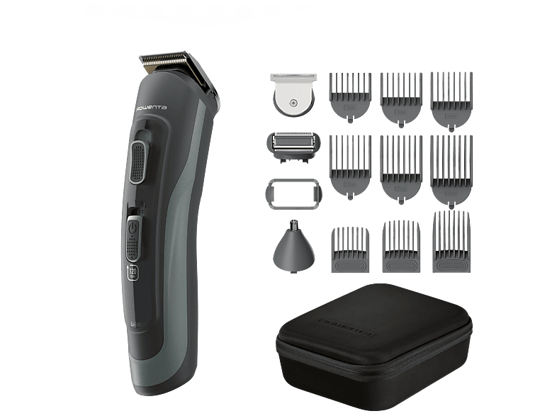 Rowenta Selectium TN9444 15 en 1 Multiaccesorios 120 min Cuchillas autoafilables Wet & Dry Altavoz de regalo Gris