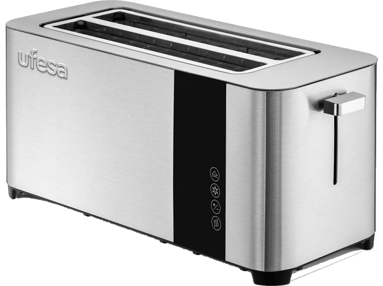 Ufesa Duo Plus Delux 1400W 2 ranuras largas 7 niveles de tostado Descongelar Inox