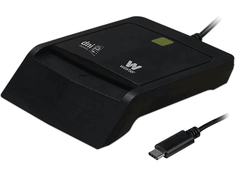 Woxter PE26-171 USB-C Compatible Smart Cards DNI 3.0 y 4.0 Negro