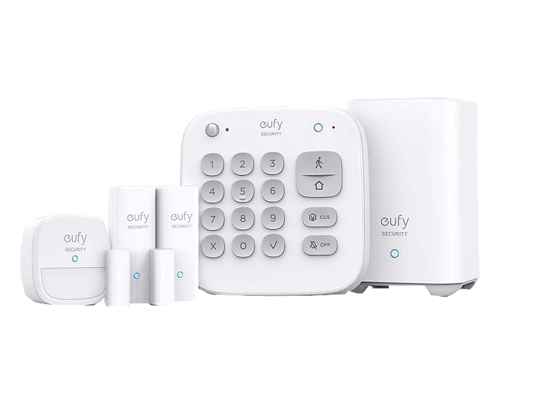 Eufy Alarm Kit 5 piezas Alertas instantáneas inteligentes Autonomía 2 Años Blanco