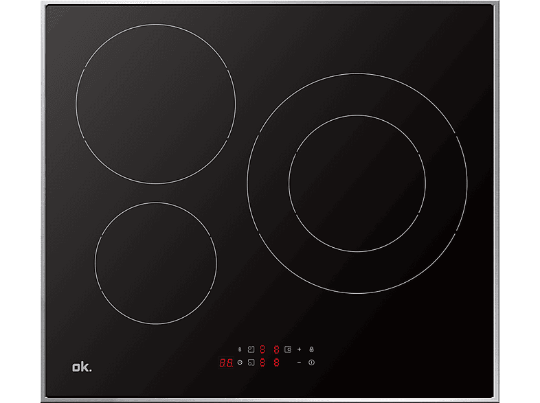 OK. OBH 3611-1 3 zonas Zona grande 18/29 cm 51.7 cm Negro