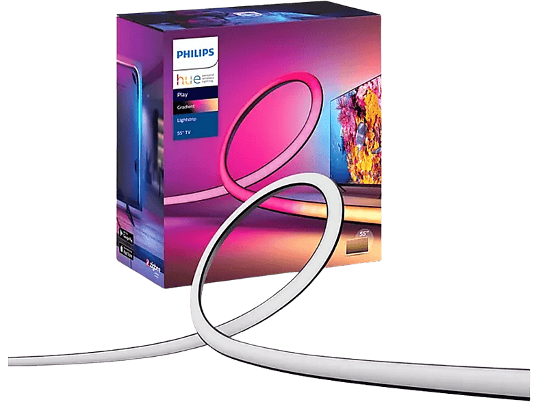 Philips Hue Play 55 Tira LED Gradient Para TVs 55 Incluye Alimentador+Montajes Requiere Bridge