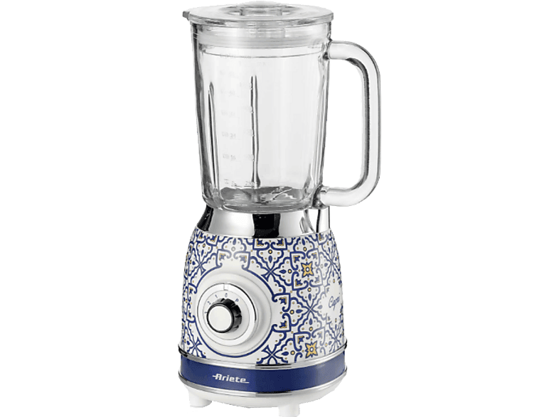 Ariete Capri 1000 W 1.5 L Pica Hielo 4 Cuchillas 4 Velocidades+Pulse Azul/Blanco