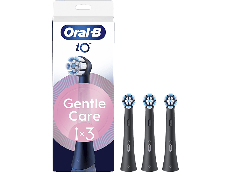 Oral-B iO Gentle Care Pack de 3 unidades Para encías sensibles Negro