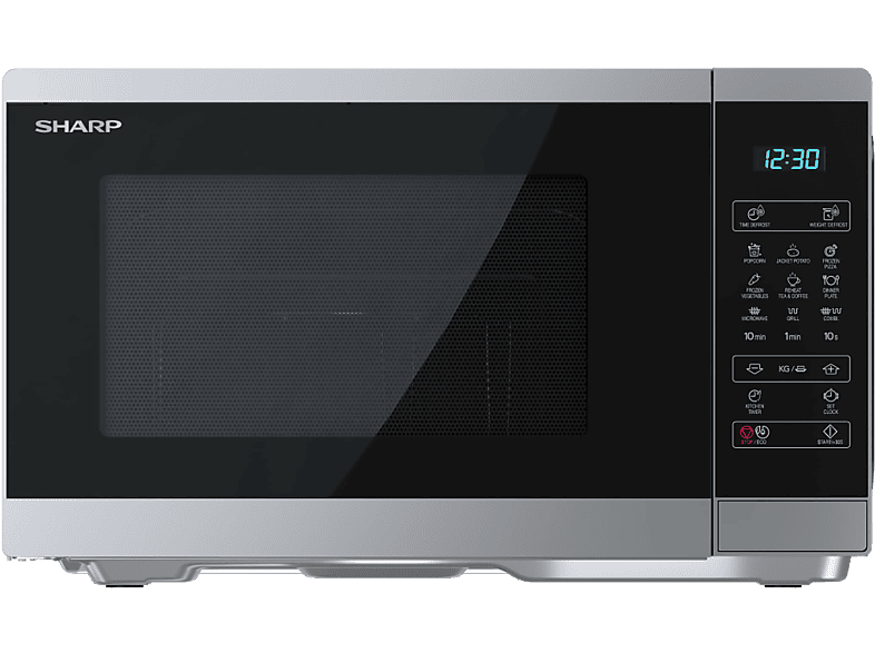 Sharp YC-MG252AE-S 900 W 11 Niveles de Potencia 25 l Plata