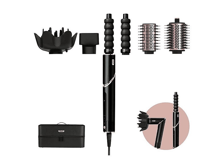 Shark FlexStyle 5 en 1 HD446EU 1650 W 3 Potencias 3 Niveles de Temperatura Negro