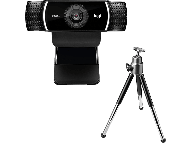 Logitech C922 Pro Stream Full HD Trípode Tecnología Personify Micrófonos omnidireccionales Enfoque y corrección de iluminación Negro