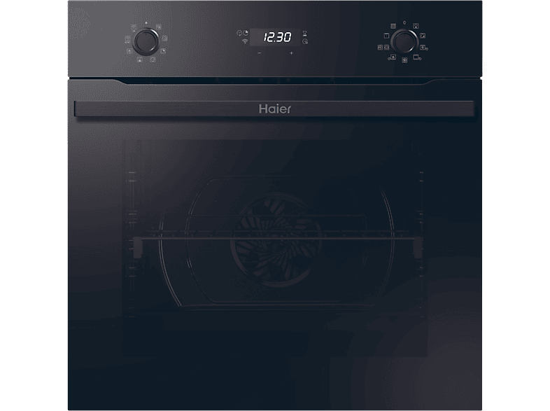 Haier Series 2 HWO60SM2E9B 70 l Multifunción Pirolítico 60 cm Wi-Fi Función Vapor Negro