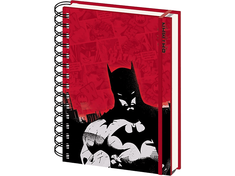 Sherwood Dc Comics: Batman Red A5 Espiral Cartón y papel Tapa dura Rojo