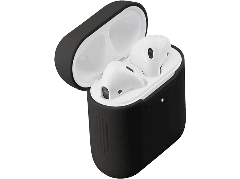ISY IEC-1000 Para Apple AirPods Silicona ultrafina (2 mm) Negro
