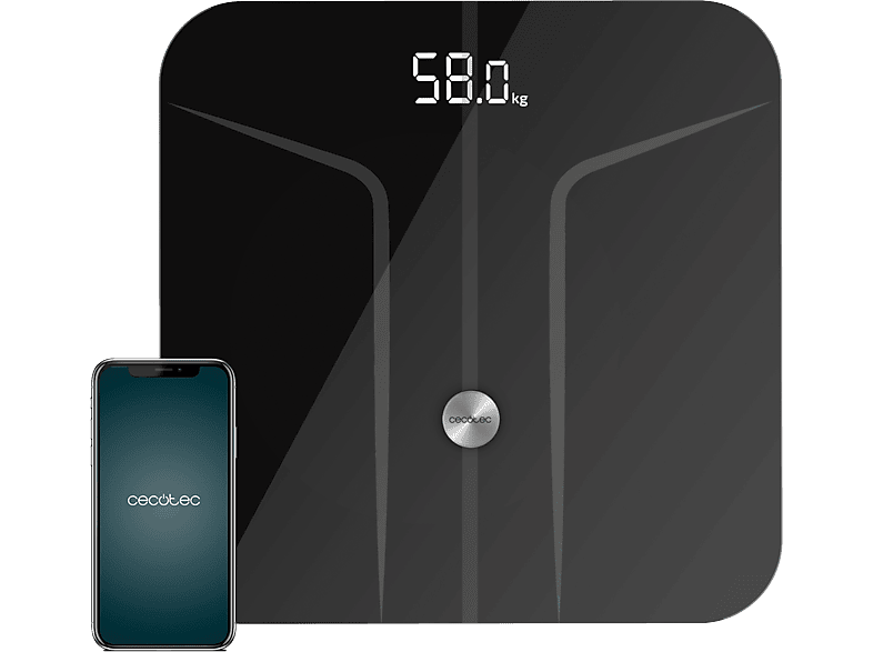 Cecotec Surface Precision 9750 Smart Healthy Hasta 180 kg Apagado y encendido automático Vidrio templado App Negro