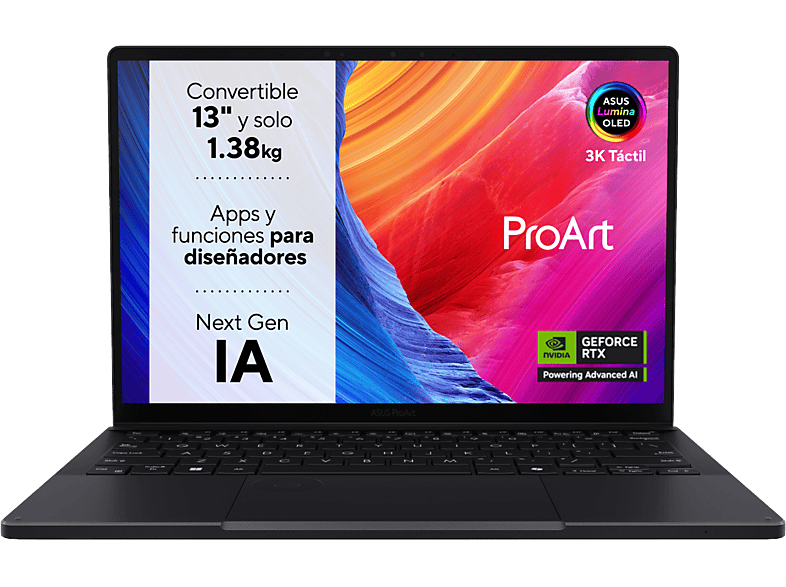 ASUS ProArt PX13 OLED HN7306WV-LX011W Copilot+ PC 13.3  3K AMD Ryzen™ AI 9 HX 370 32GB RAM 1 TB SSD GeForce RTX™ 4060 W11