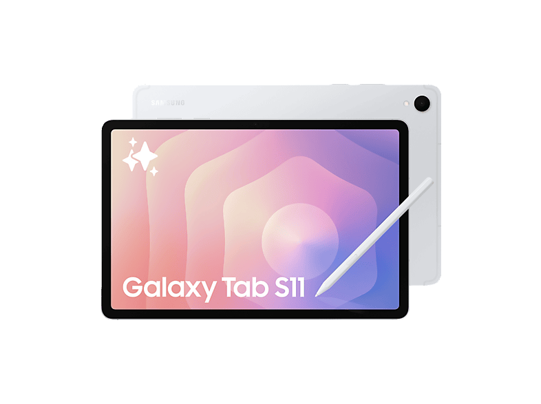 Samsung Galaxy Tab S11 11 WQXGA+ 12 GB RAM 256 GB Plata Sin Adaptador de Corriente con S Pen