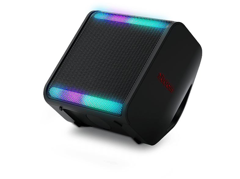 LG STAGE 301 120W karaoke luces y pantalla LED efectos de DJ Bluetooth hasta 12h batería,Negro