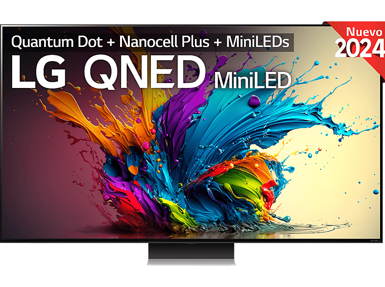 LG 65QNED91T6A UHD 4K Procesador Inteligente 4K α8 Smart TV DVB-T2 (H.265) Negro Dark Meteor Titan