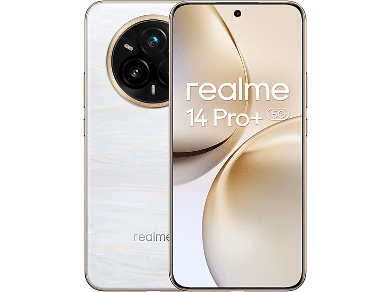 realme 14 Pro+ Blanco 256GB 8 GB RAM 6.83 Curva cuádruple sin biseles Qualcomm Snapdragon® 7s de 3.ª generación 6000 mAh