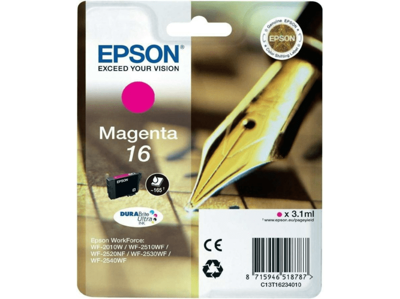 Magenta para WorkForce WF-2010 WF-2510 WF-2520 WF-2530 WF-2540 WF-2630 WF-2650,