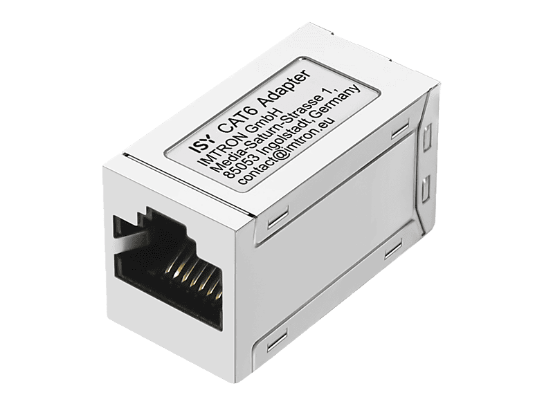 ISY IPC-1009 Cat-6 RJ-45 a RJ-45 Hasta 1 Gbps Plata