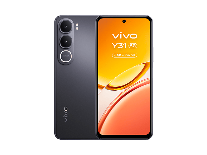 vivo Y31 Glowing Black 256GB 6GB RAM 6.72 LCD Qualcomm Snapdragon®  4 Gen 2 6500 mAh