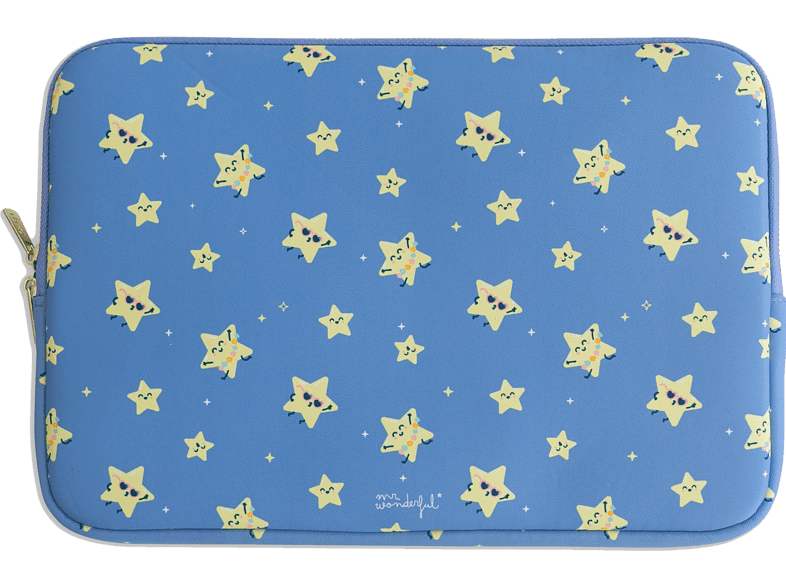 Mr Wonderful Estrellas Para portátiles de 14  Neopreno Acolchado Azul